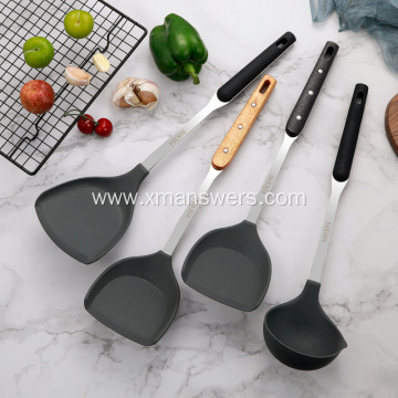 Kitchen silicone rubber spatula baking scraper knife